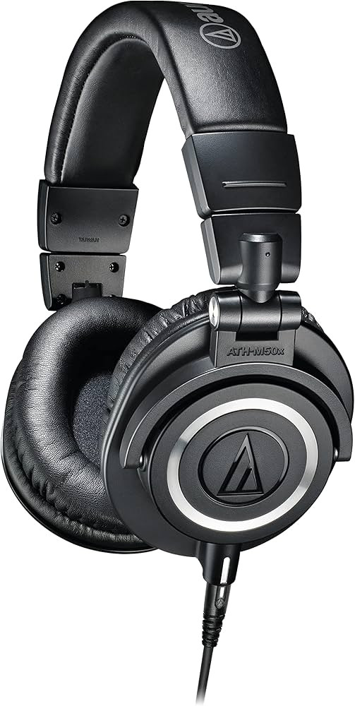 Audio-Technica ATH-M50x Professional Studio Monitor Headphones, Black | Amazon (US)