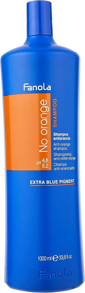 Fanola No Orange Shampoo With Blue Pigments To Eliminate Unwanted Orange Brassy Tones In Lightene... | Amazon (US)
