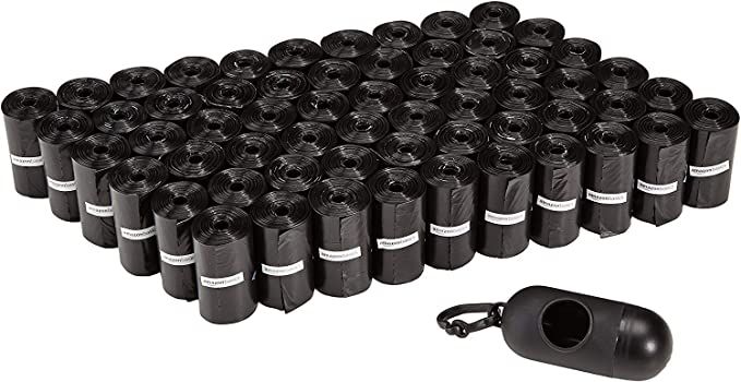 Amazon Basics Dog Poop Bags with Dispenser and Leash Clip, Unscented | Amazon (US)