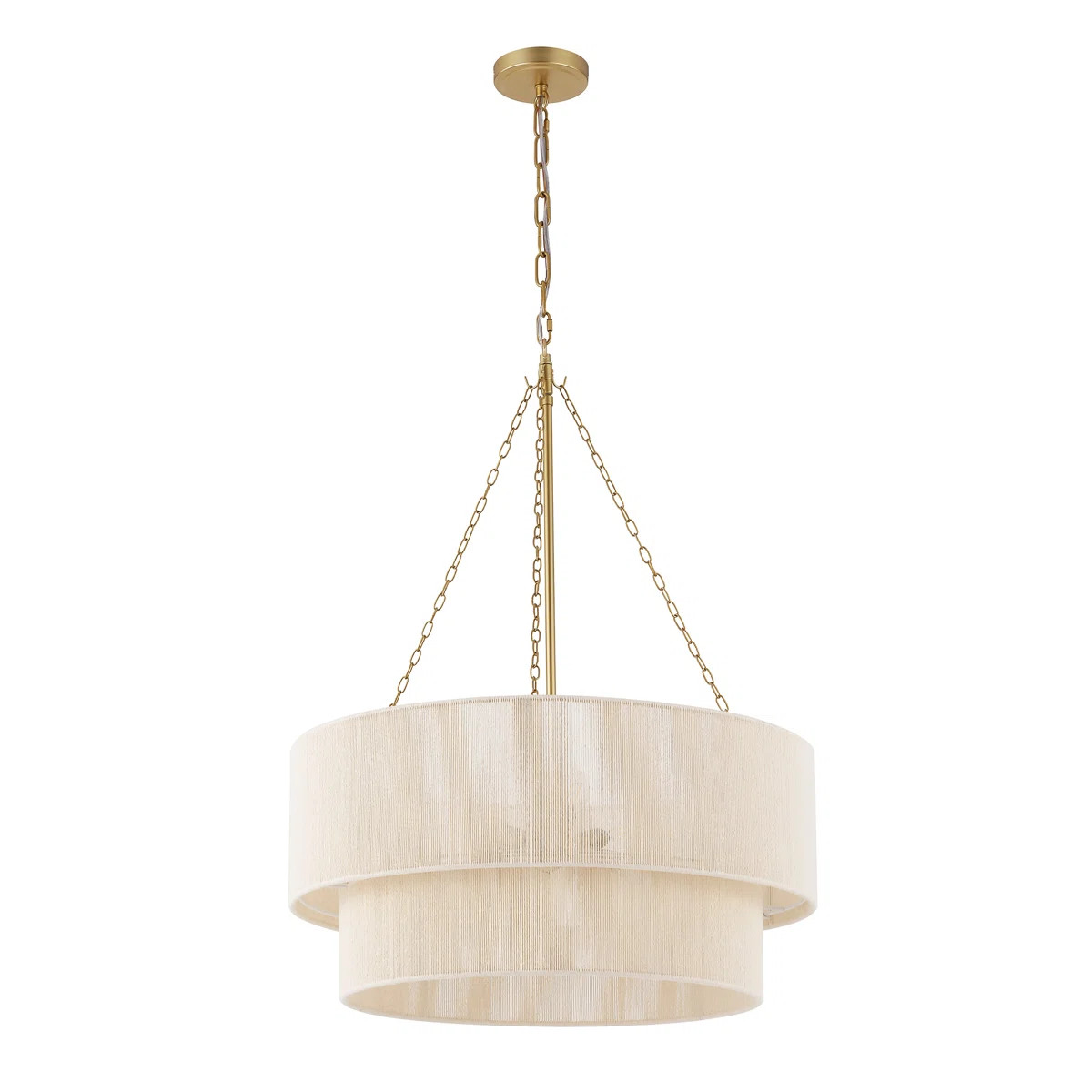23.6" 6-Light Modern Rope Drum Chandelier | Wayfair North America