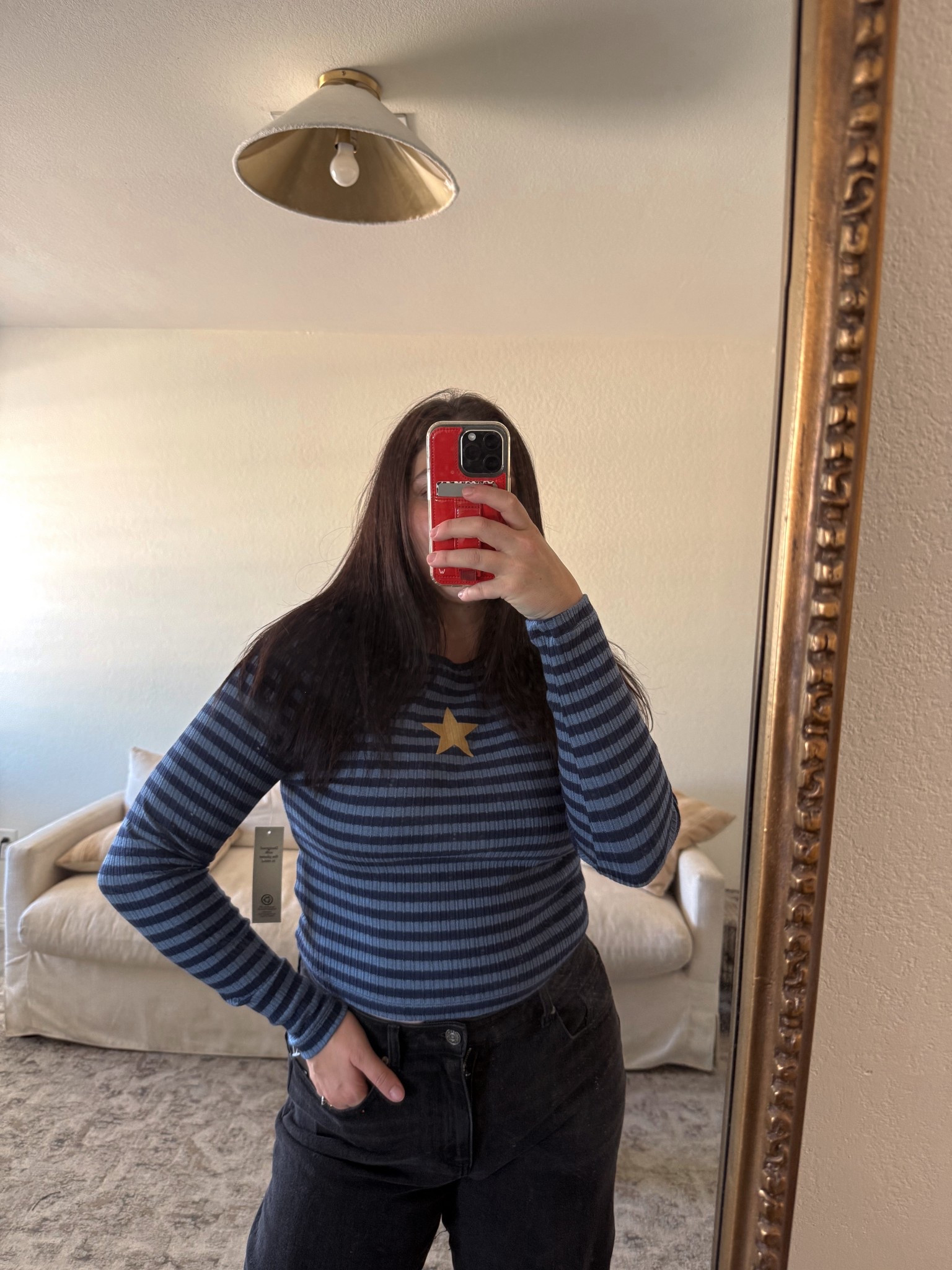 $10 tee from Walmart! I got a medium, runs a little small! 

#LTKFindsUnder100 #LTKFindsUnder50 #LTKStyleTip