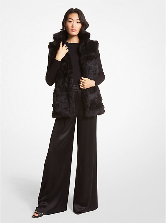 Shearling Vest | Michael Kors US