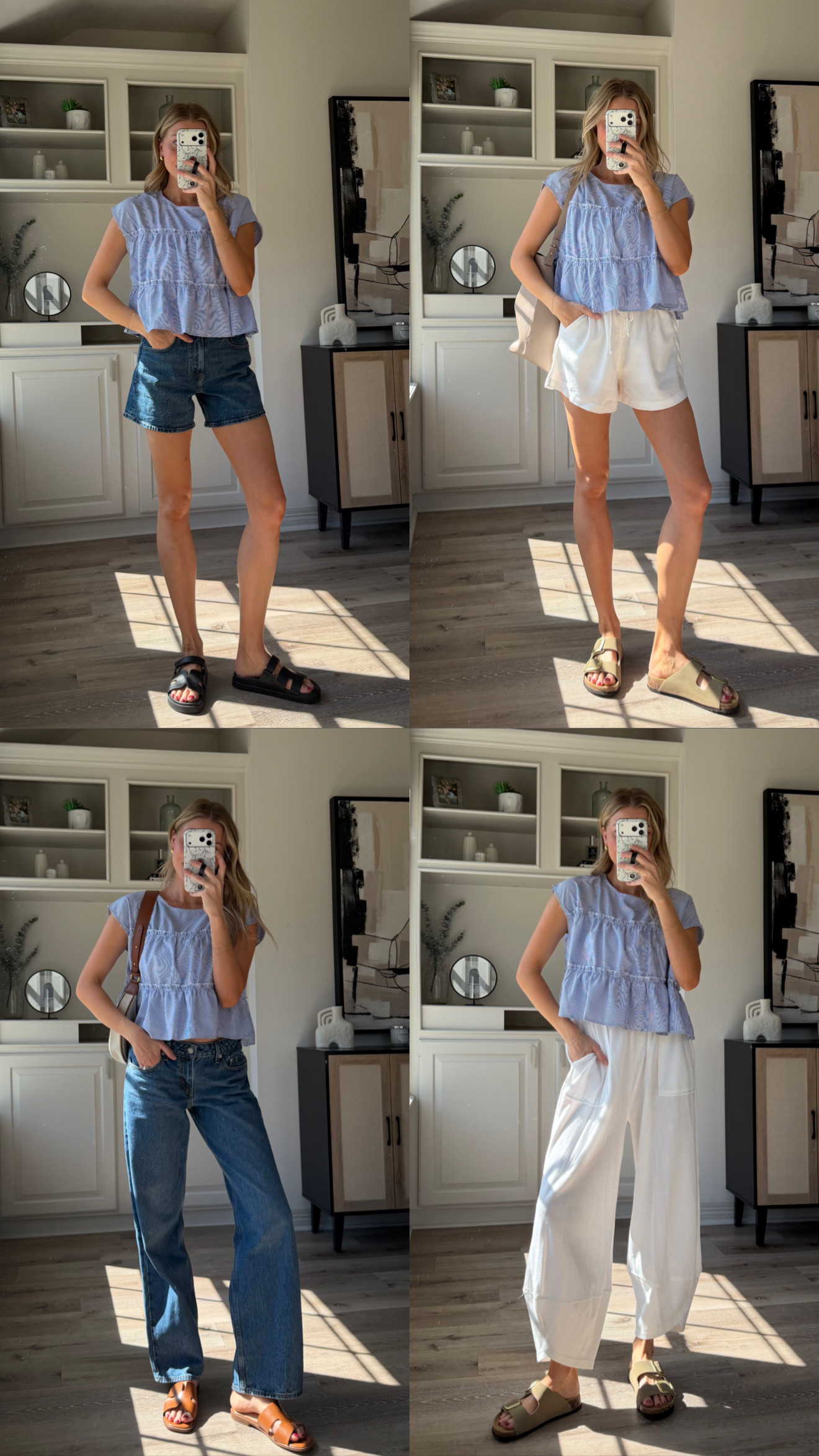 Loving this flowy blouse for nursing! Perfect for spring. Wearing S in top, S in white linen shorts, 26 denim + M white baggy pants! 
 

 #LTKootd #LTKmomlife