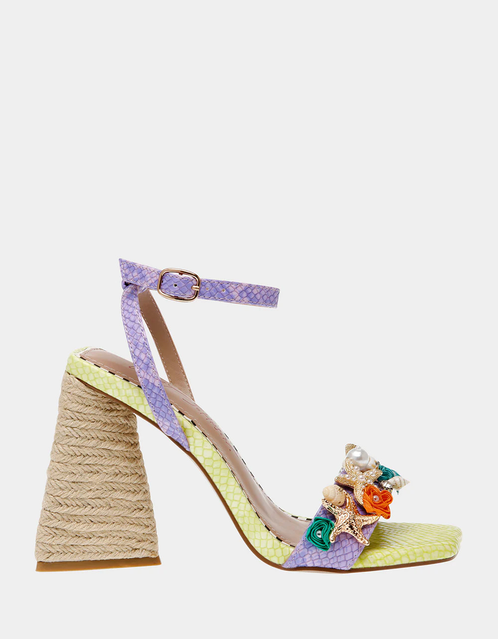 KARSYN LIME MULTI Block Heel Sandal | Women's Heels | Betsey Johnson