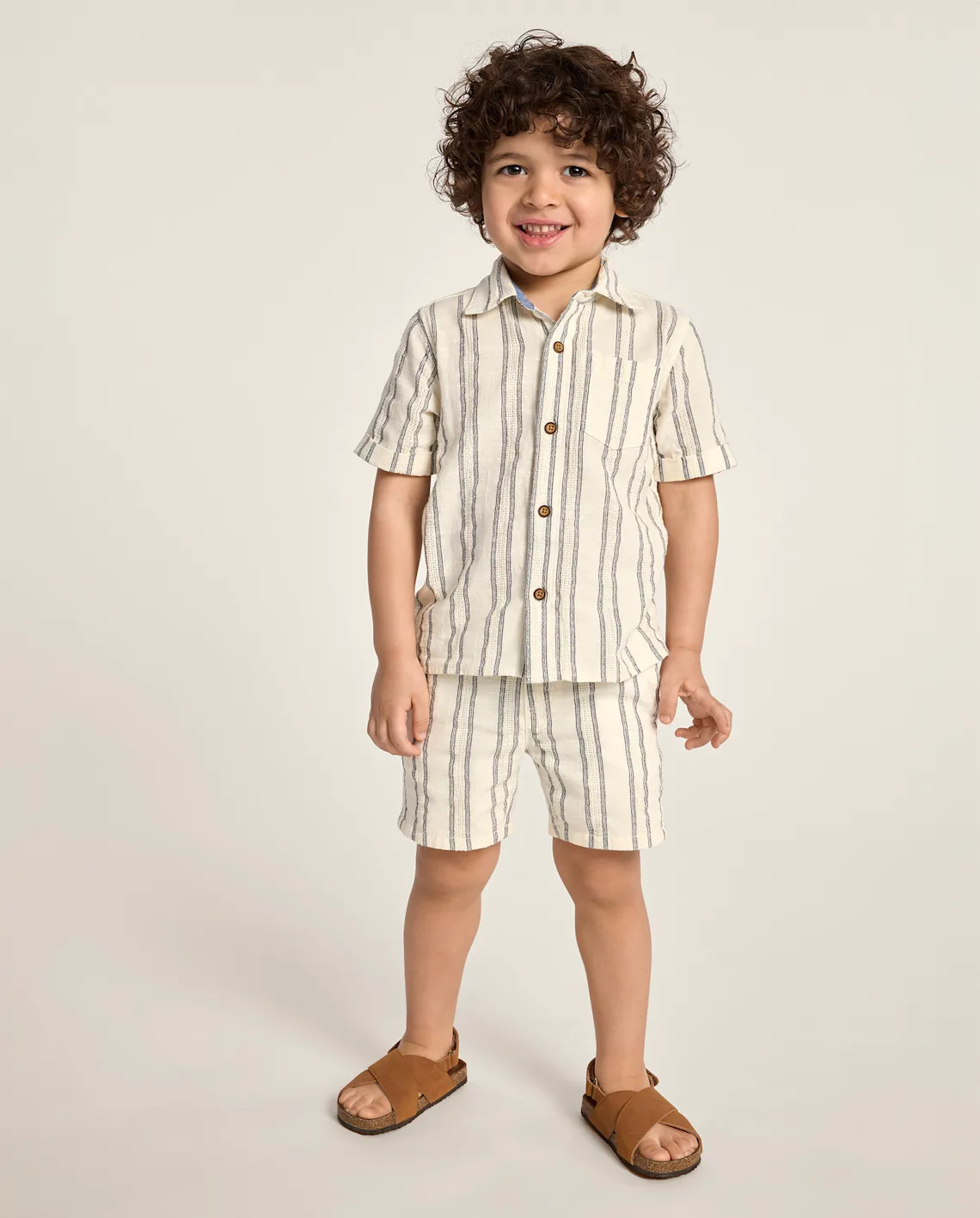 Boys Striped Textured Pull On Shorts - Driftwood Bay - BLUE | Gymboree | Gymboree