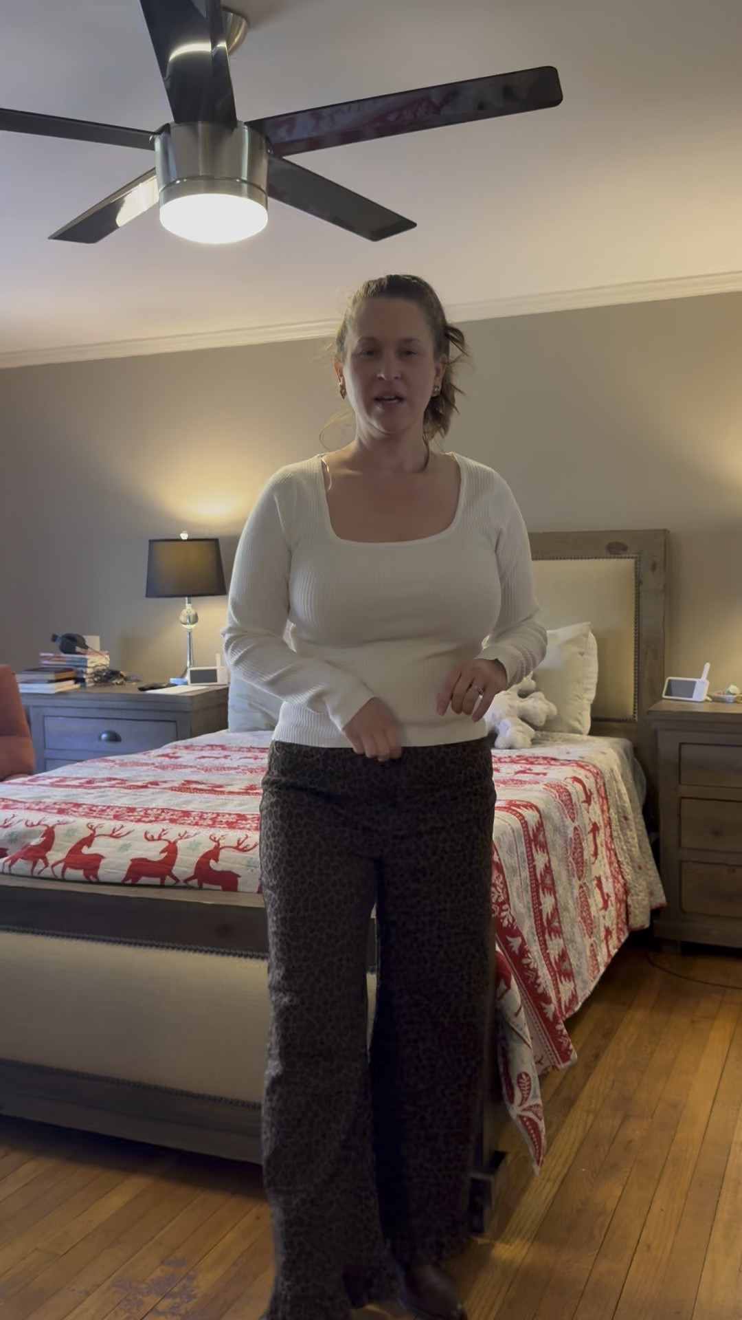 Fit details- 
- I’m in a large, which is a 30 
- normally I’m at 31 in denim, but that is to accommodate my C-section pooch that I can’t seem the get rid of. 

#LTKOver40 #LTKootd #LTKmomlife