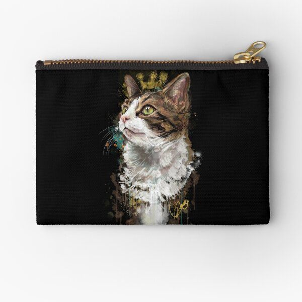Project Caturday - King Louis the VII Zipper Pouch by joliealicia | Redbubble (US)