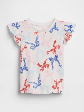 babyGap Print Flutter Sleeve T-Shirt | Gap Factory