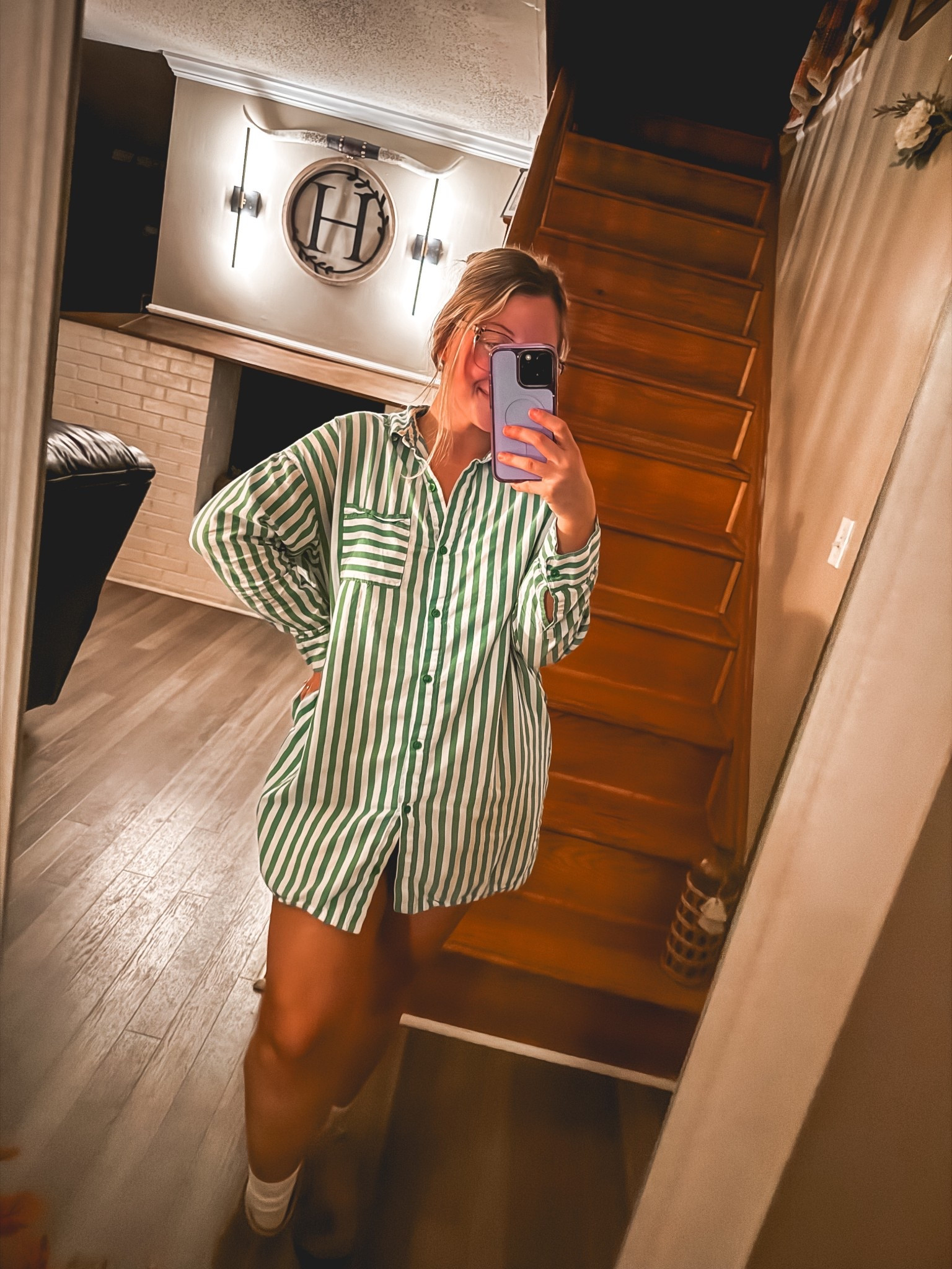 Style number 2 in this sleep shirt! 