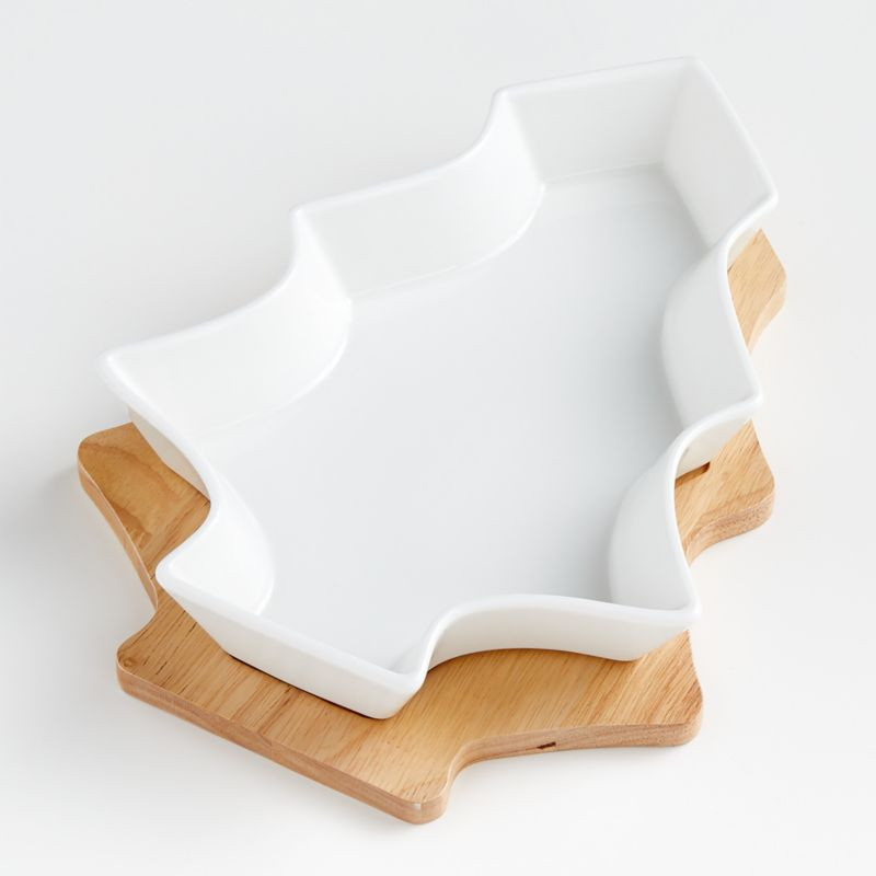 Cedar Tree Oven-to-Table Serving Dish | Crate and Barrel | Crate & Barrel