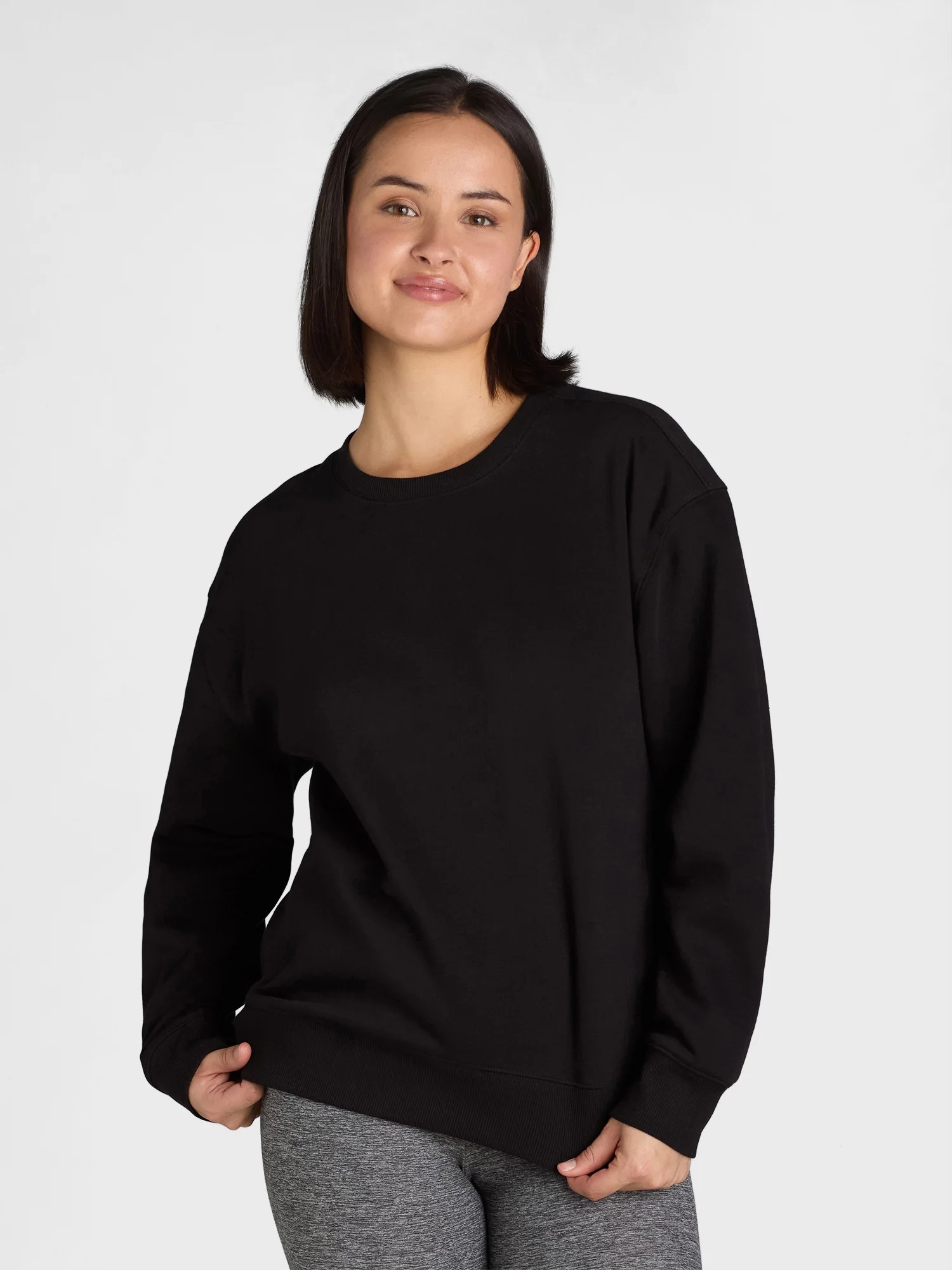 Athletic Works Women's Fleece Crewneck Sweatshirt, Sizes XS-XXXL | Walmart (US)