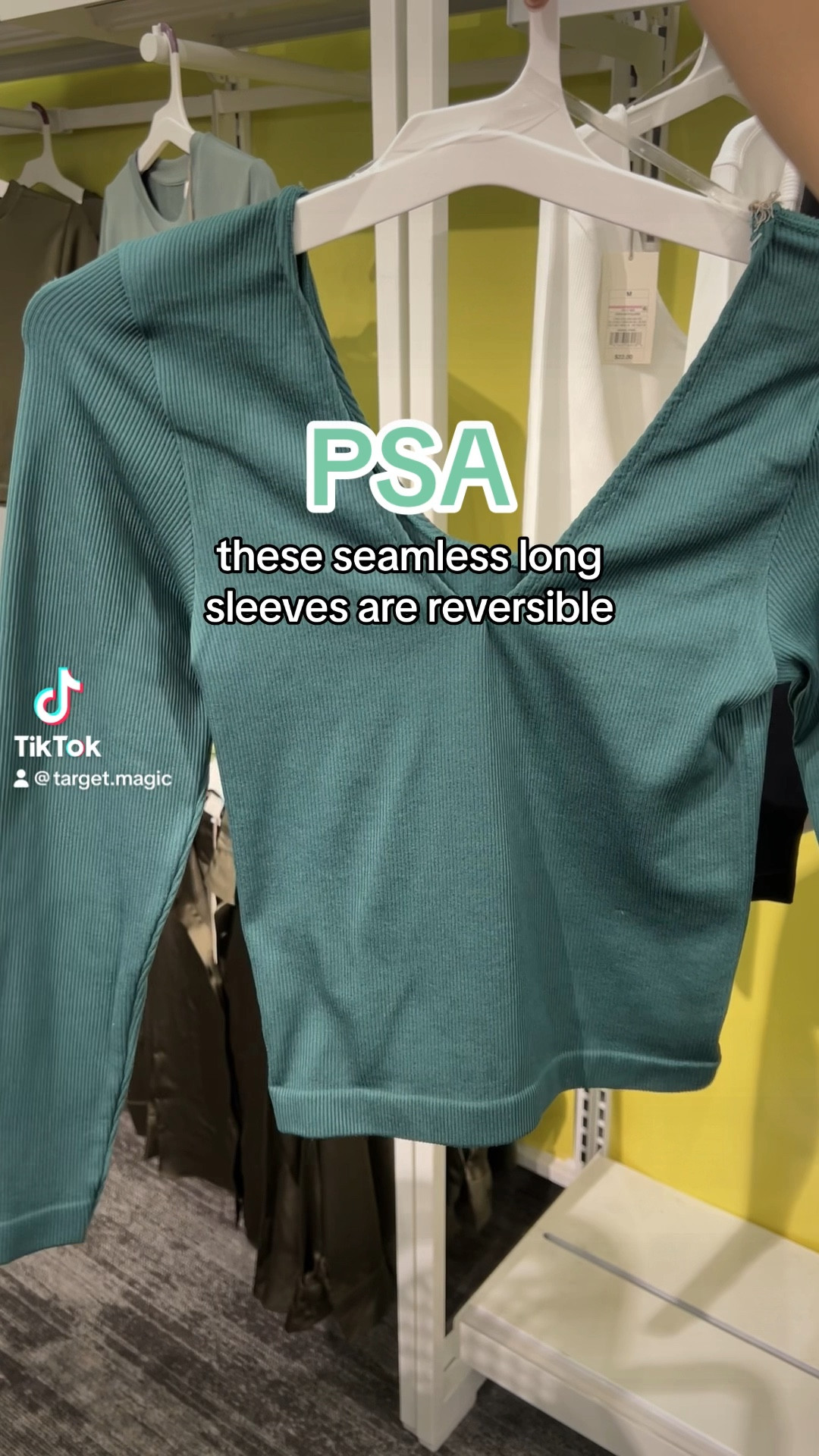 seamless reversible long sleeves at target! these are fitted and can be worn as a scoop or v-neck :) 


#LTKstyletip #LTKworkwear #LTKfindsunder50