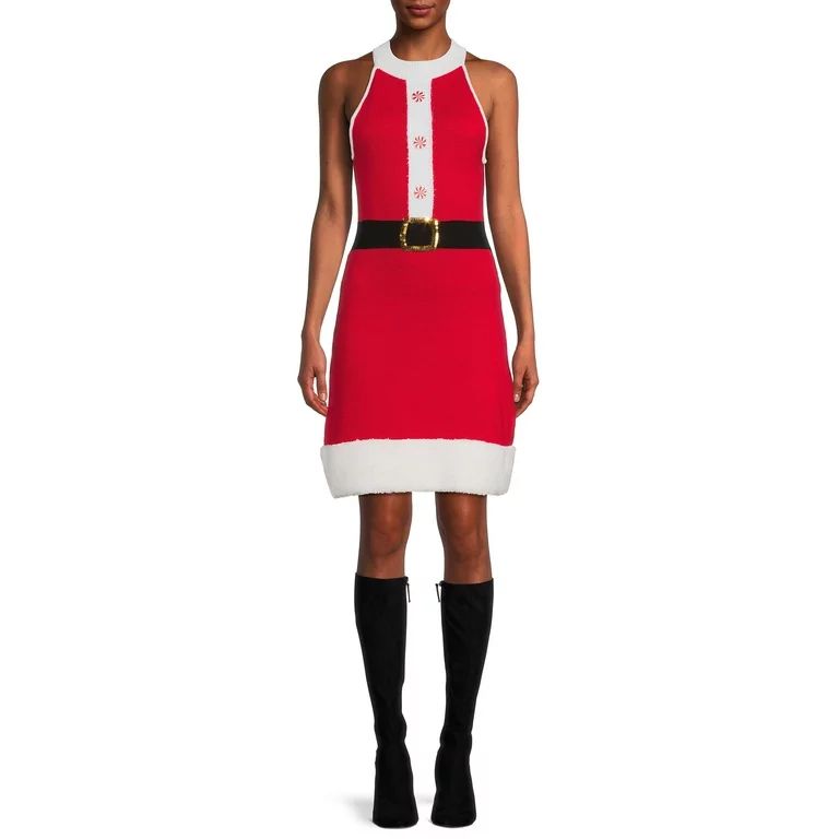 No Boundaries Juniors’ Christmas Dress - Walmart.com | Walmart (US)