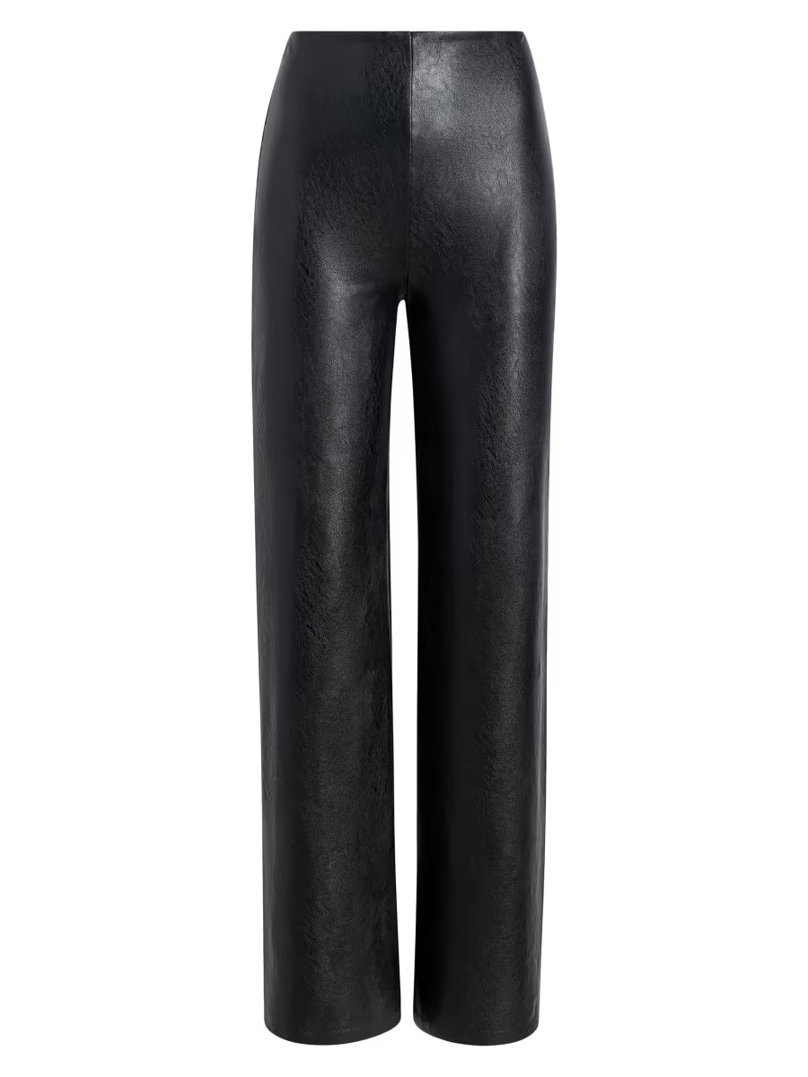 Faux-Leather Wide-Leg Pants | Saks Fifth Avenue