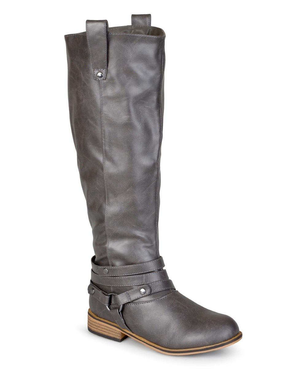 Gray Walla Wide-Calf Boot - Women | zulily