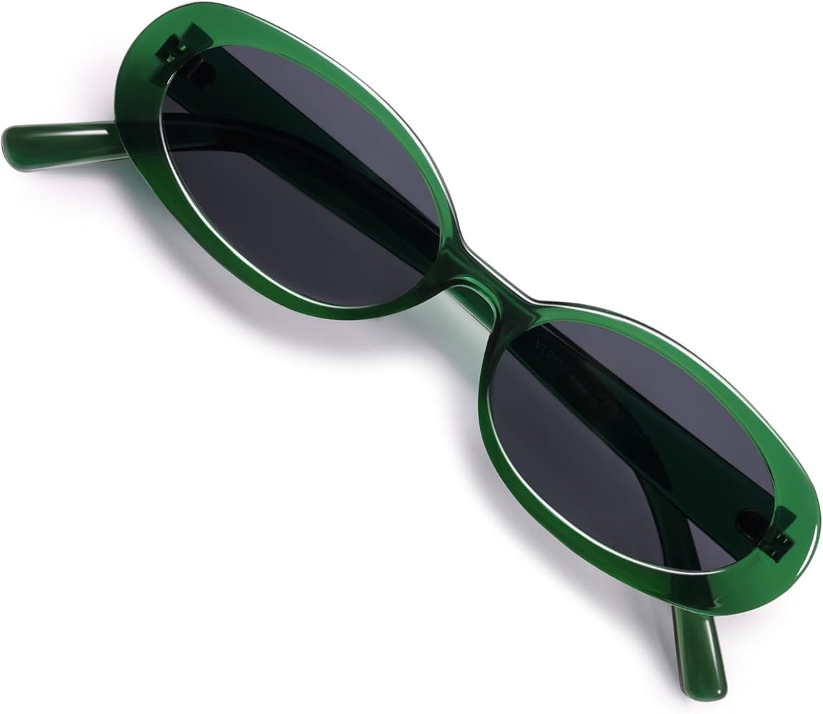 VANLINKER Polarized Retro Oval Sunglasses for Women and Men Small 90s Style VL9580 | Amazon (US)