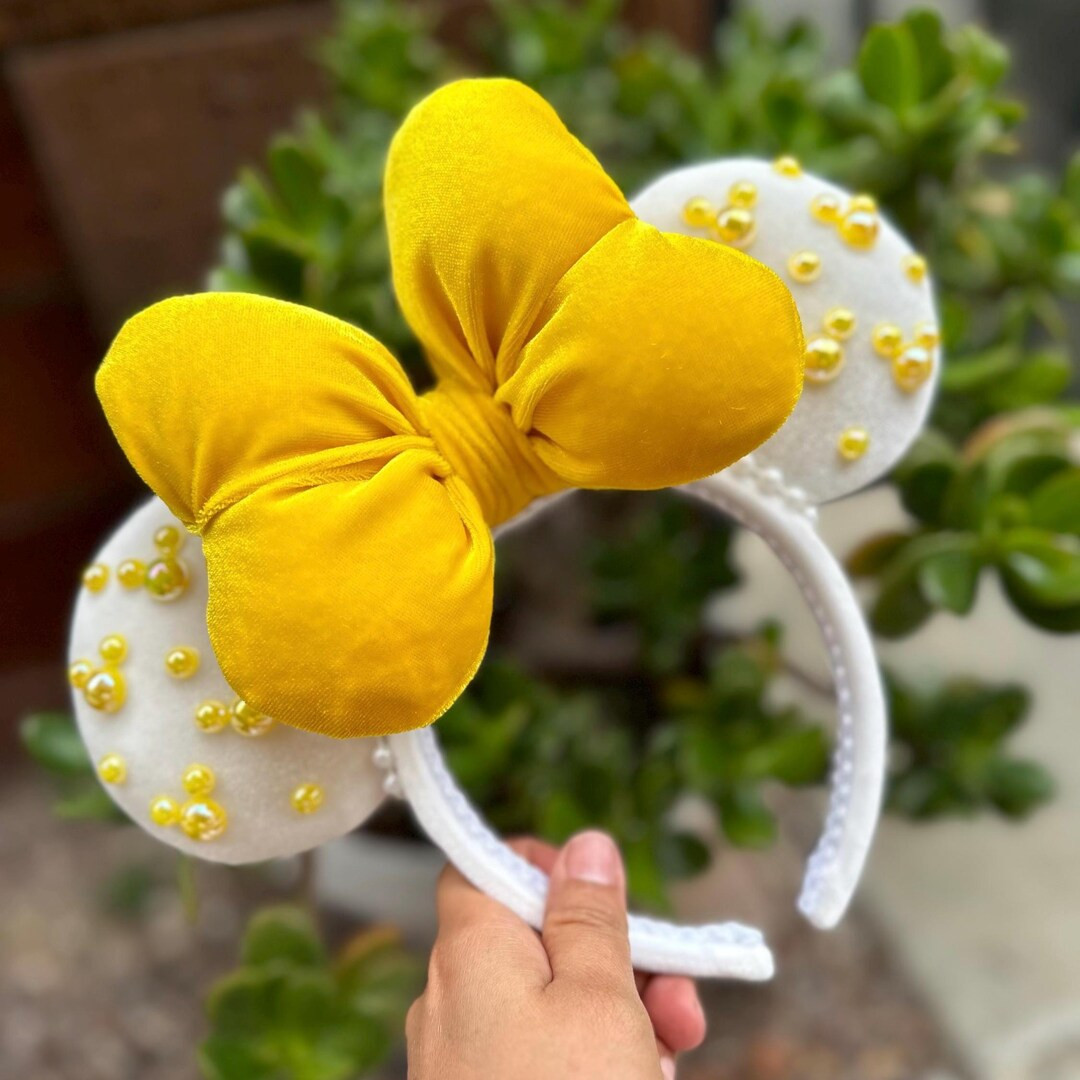 Yellow  Pearls Minnie Ears | Etsy (Global)