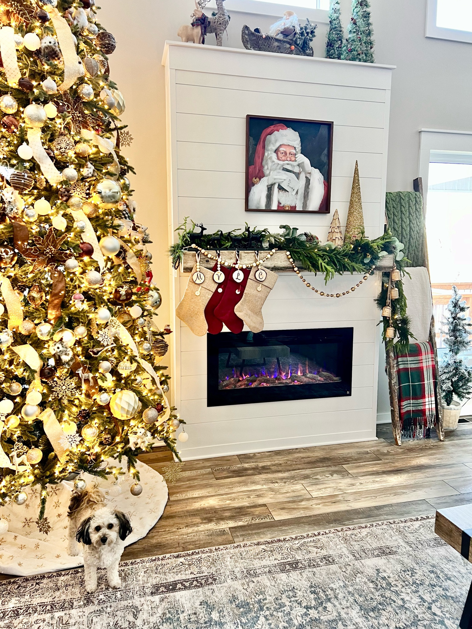 We’ve started decorating the loft for Christmas and I think I’ll start pulling out decorations for the main floor today! Sharing some photos from last year in the meantime for some inspiration and to remind myself where I put things! Thinking I may change up the tree a little this year and not use ribbon. What do you think??! 