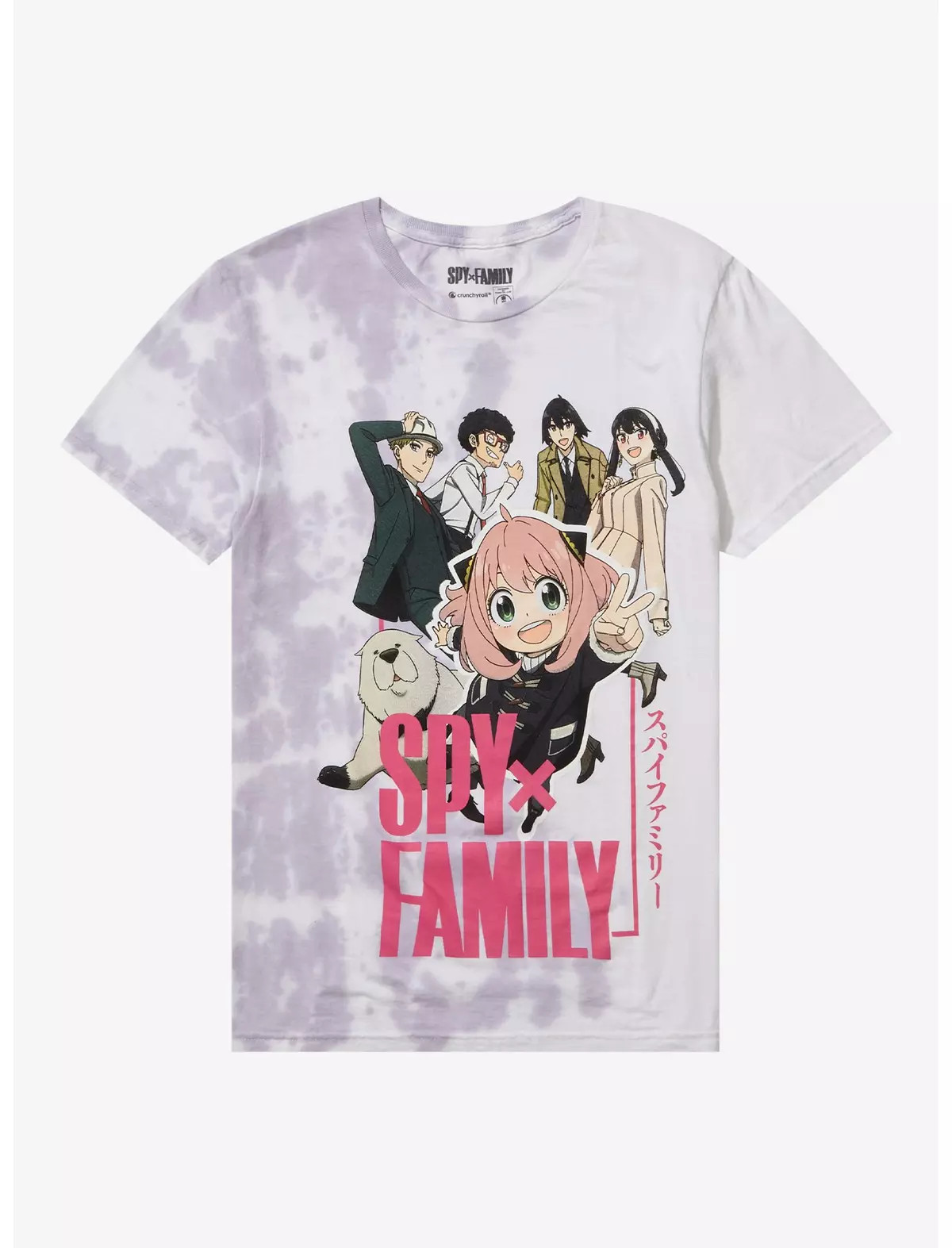 Spy X Family Group Tie-Dye Boyfriend Fit Girls T-Shirt | Hot Topic