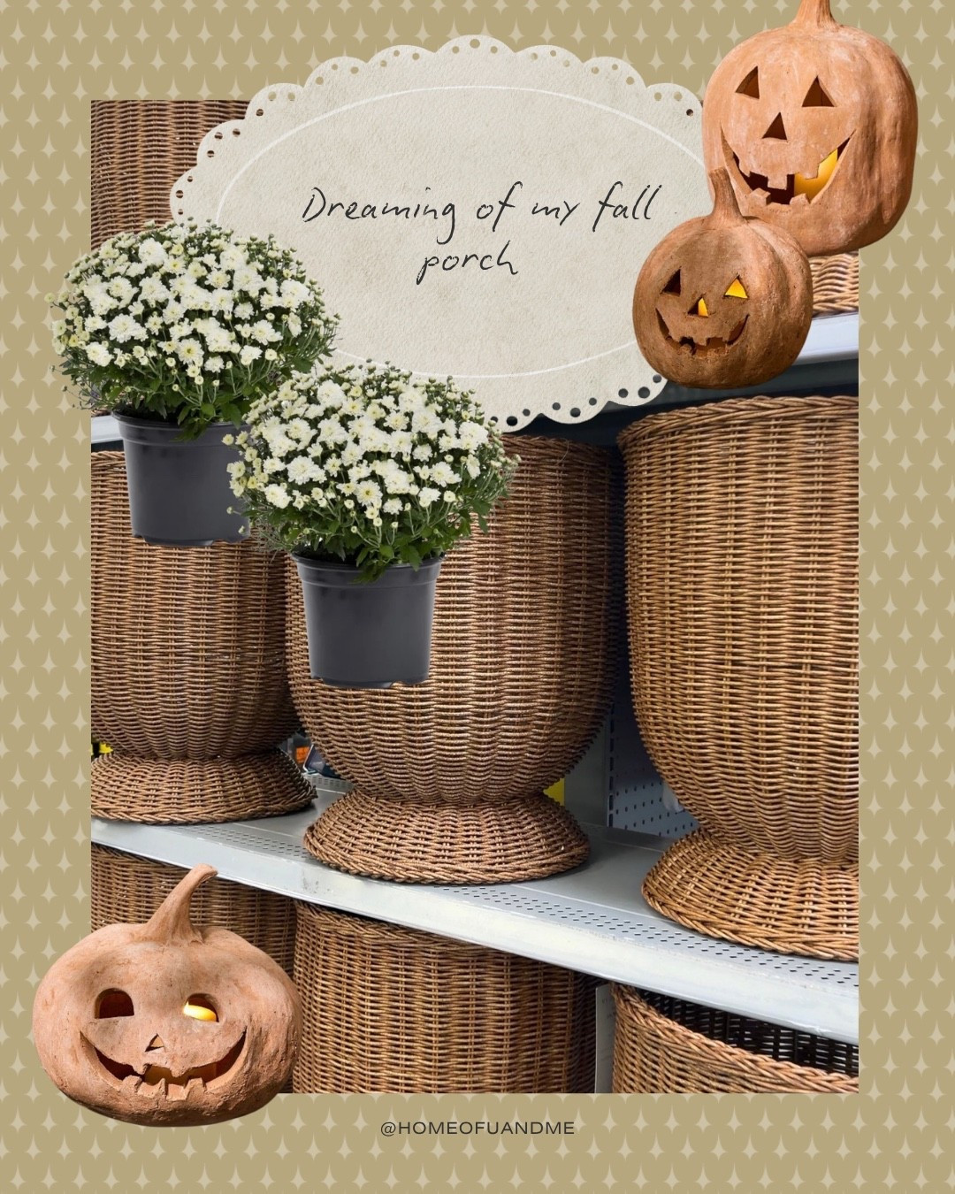 Fall porch planters and my favorite pumpkins 🍂🎃