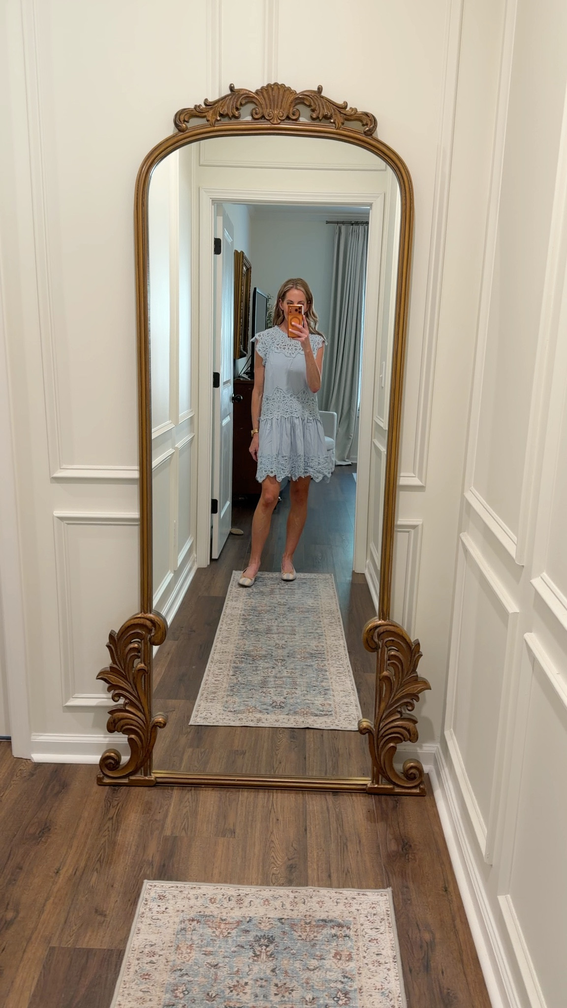 Free people or Walmart I’ll give you one hint it’s under $40. This gorgeous short sleeve crochet dress is a must have! Flirty latest trend and unexpected fines. This dress takes center stage wearing an extra small comes in two colors.