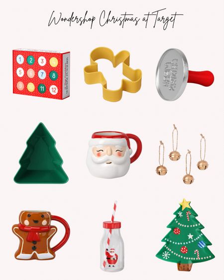 Wondershop Christmas at Target. Mugs, serving plate, Santa tumbler, Santa mug, countdown to Christmas, advent, gingerbread cookie cutter, Christmas tree bowl, jingle bell ornaments, cookie stamp 

#LTKhome #LTKSeasonal #LTKHoliday