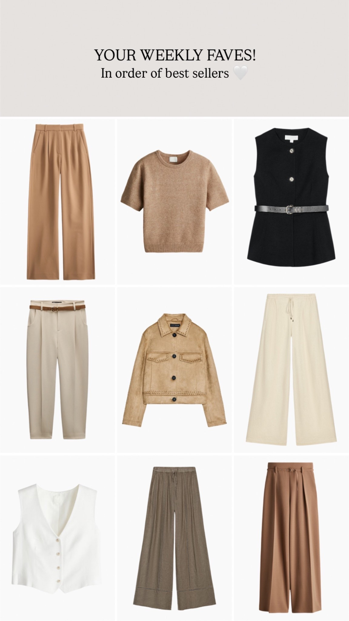 Weekly faves best sellers! 

#LTKsummer #LTKspring #LTKstyletip