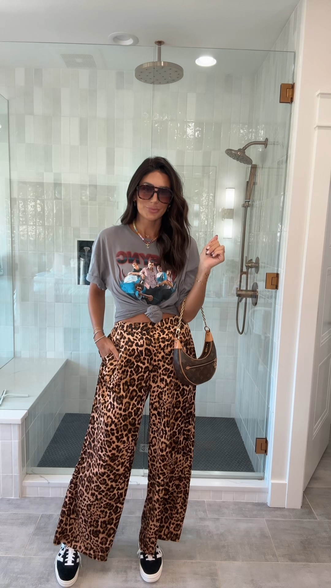 Leopard pants | Walmart finds | fall outfit | *NSYNC 
Medium tee and medium pants 

#LTKFindsUnder50 #LTKFindsUnder100 #LTKStyleTip