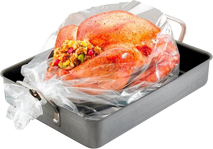 PanSaver Roasting Bag - Cooking Bags for Oven - Turkey Cooking Bag with Ties - Helps Keep Food Mo... | Amazon (US)