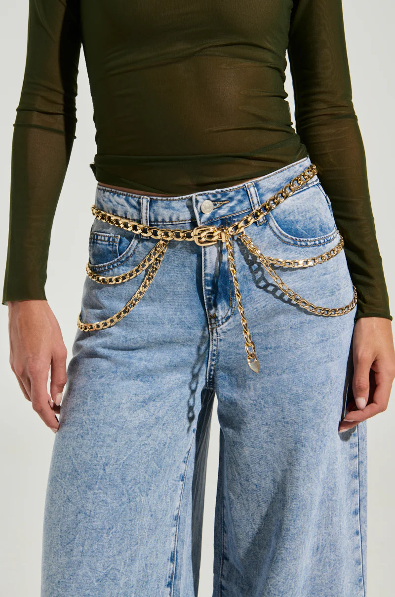 WESTERN LAYERED CHAIN BELT | AKIRA