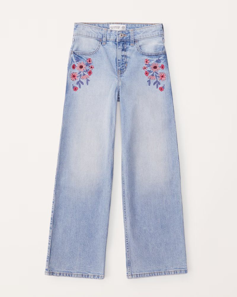 high rise wide leg jeans | Abercrombie & Fitch (US)