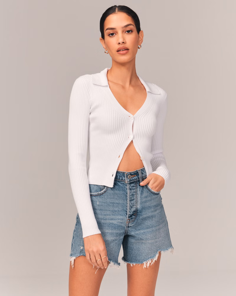 Women's High Rise Dad Shorts | Women's Bottoms | Abercrombie.com | Abercrombie & Fitch (US)