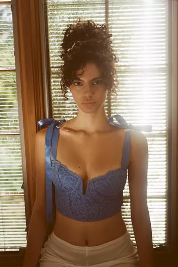 Out From Under Yvonne Lace Bow Bustier | Urban Outfitters (US and RoW)