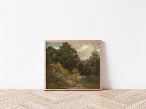 Read the full title
    Evergreen, Printable Art, Meadow Painting, Hillside Landscape, Road Oil P... | Etsy (UK)