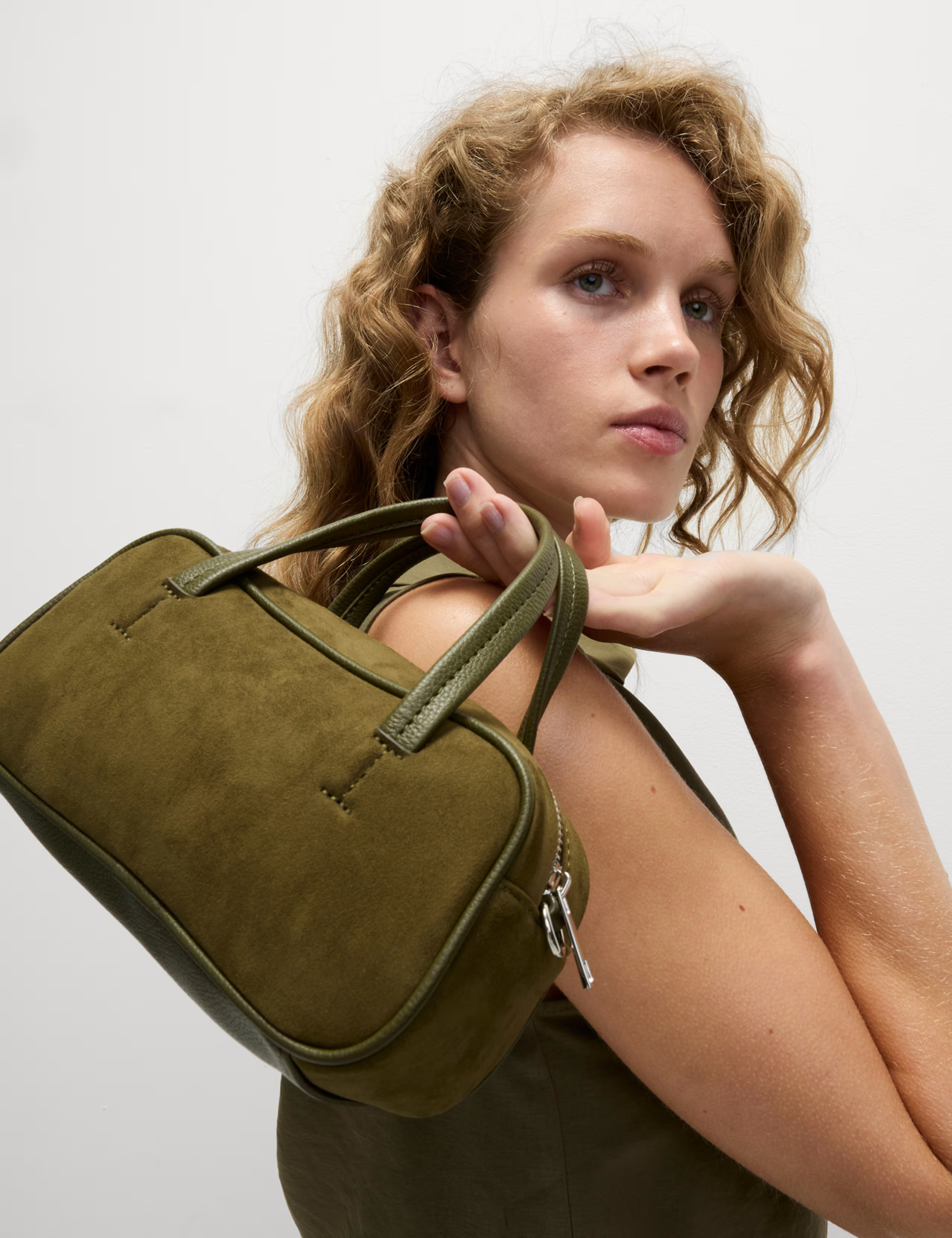 Suedette Mini Bowler Cross Body Bag | M&S Collection | M&S | Marks & Spencer (UK)