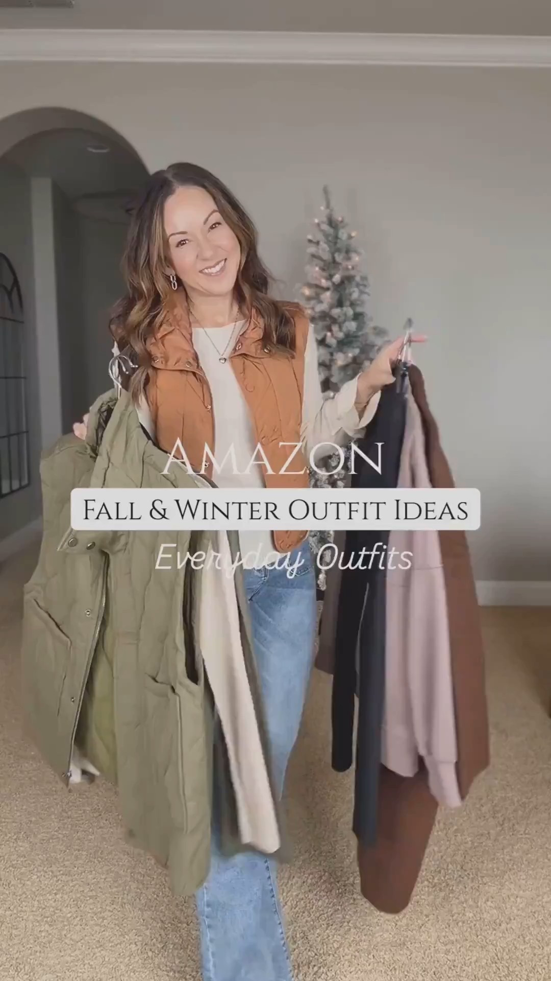 Fall & winter outfit ideas. Wearing the smallest size in everything. For refence, I'm 5'1", 109lbs. Love all of these! the jeans are so comfy, the vests are super cute and I love these lightweight sweaters.

#LTKOver40 #LTKSeasonal #LTKPetite