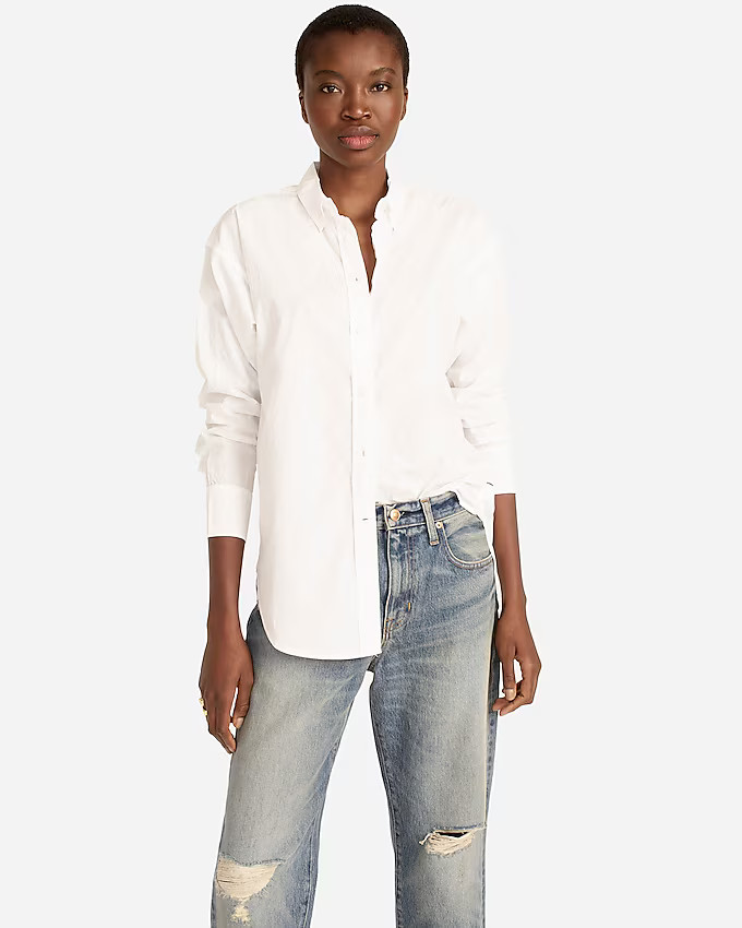 Relaxed-fit washed cotton poplin shirt | J. Crew US