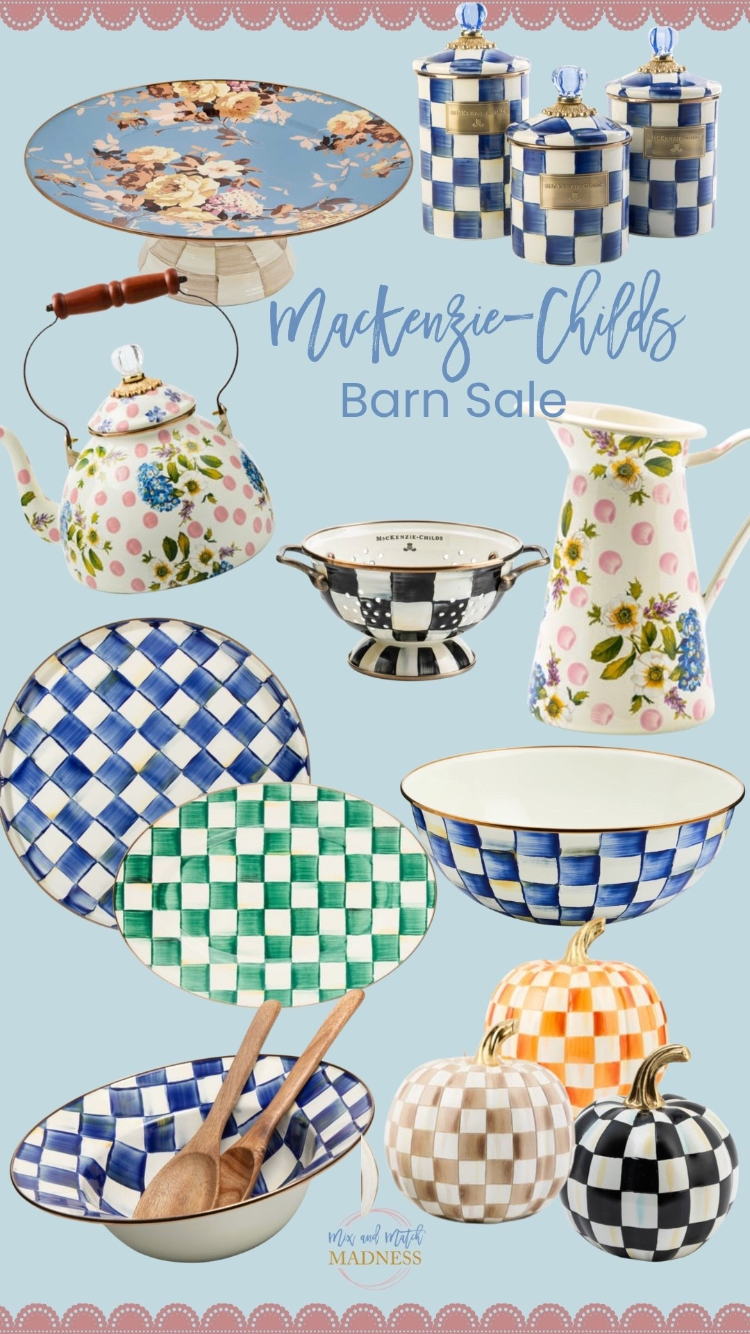 New Pieces added to MacKenzie-Childs Barn Sale! 
My favorite small colanders, green check and seasonal pieces!!

#LTKdayinmylife #LTKSaleAlert #LTKHome