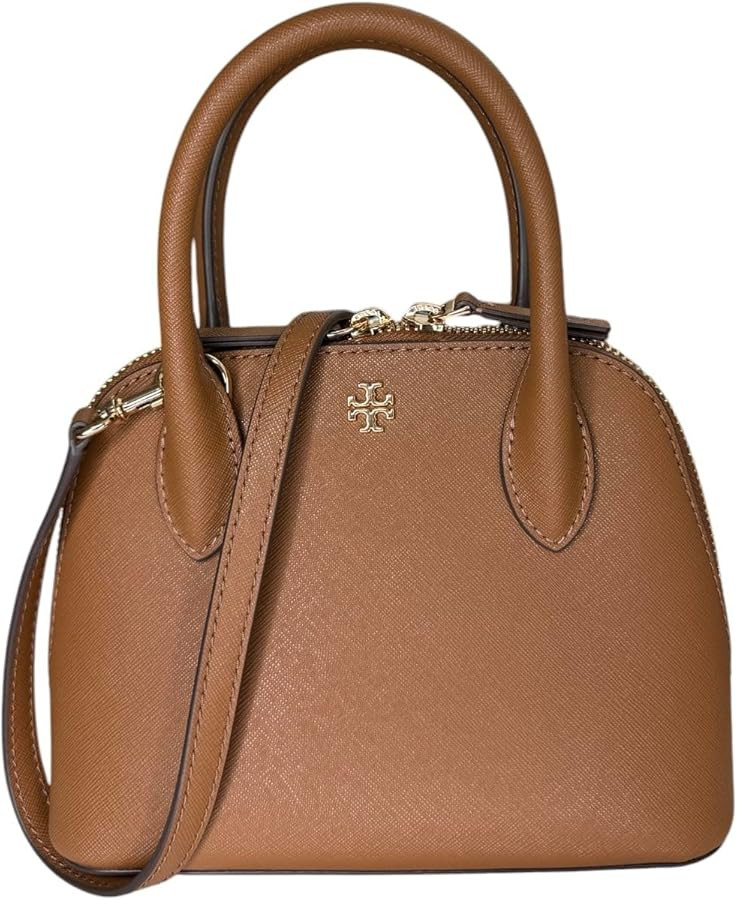 Tory Burch Emerson Women's Mini Dome Satchel Crossbody Saffiano Leather | Amazon (US)