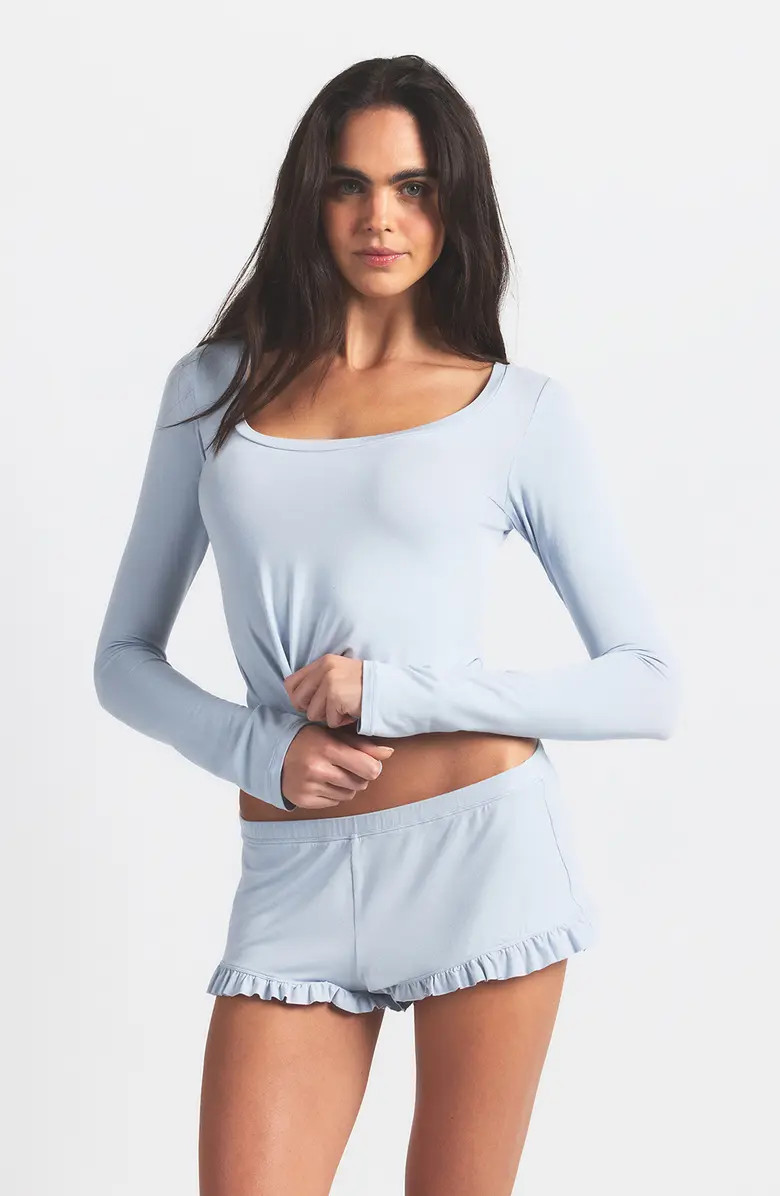 Scoop Neck Top & Shorts Pajamas | Nordstrom