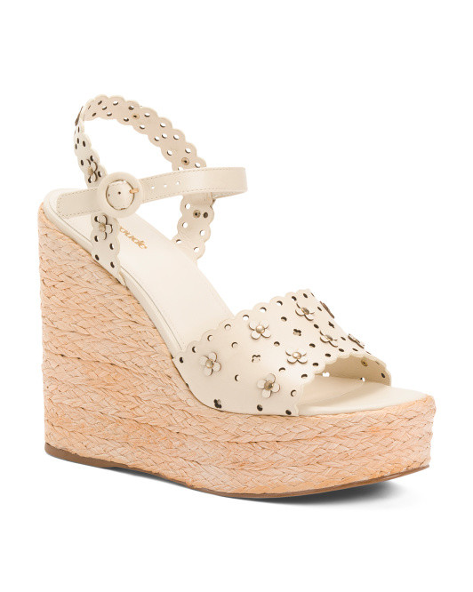 Leather Jasmine Wedges | TJ Maxx