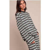 Black Stripe Long Sleeved Top | PrettyLittleThing US