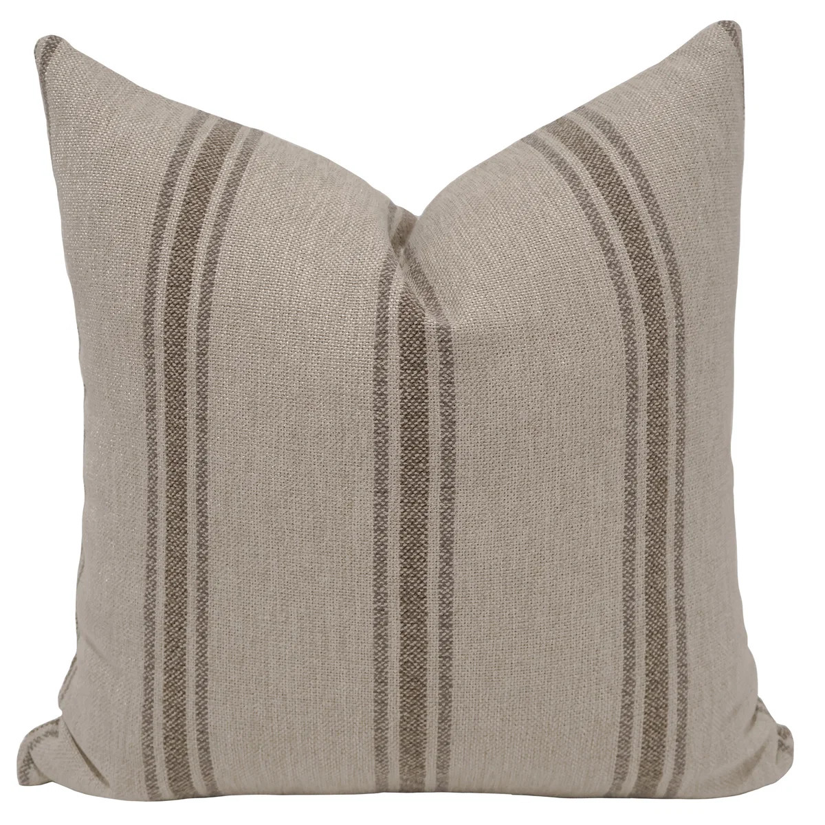 Maran Taupe Stripe Pillow Cover | Hackner Home (US)