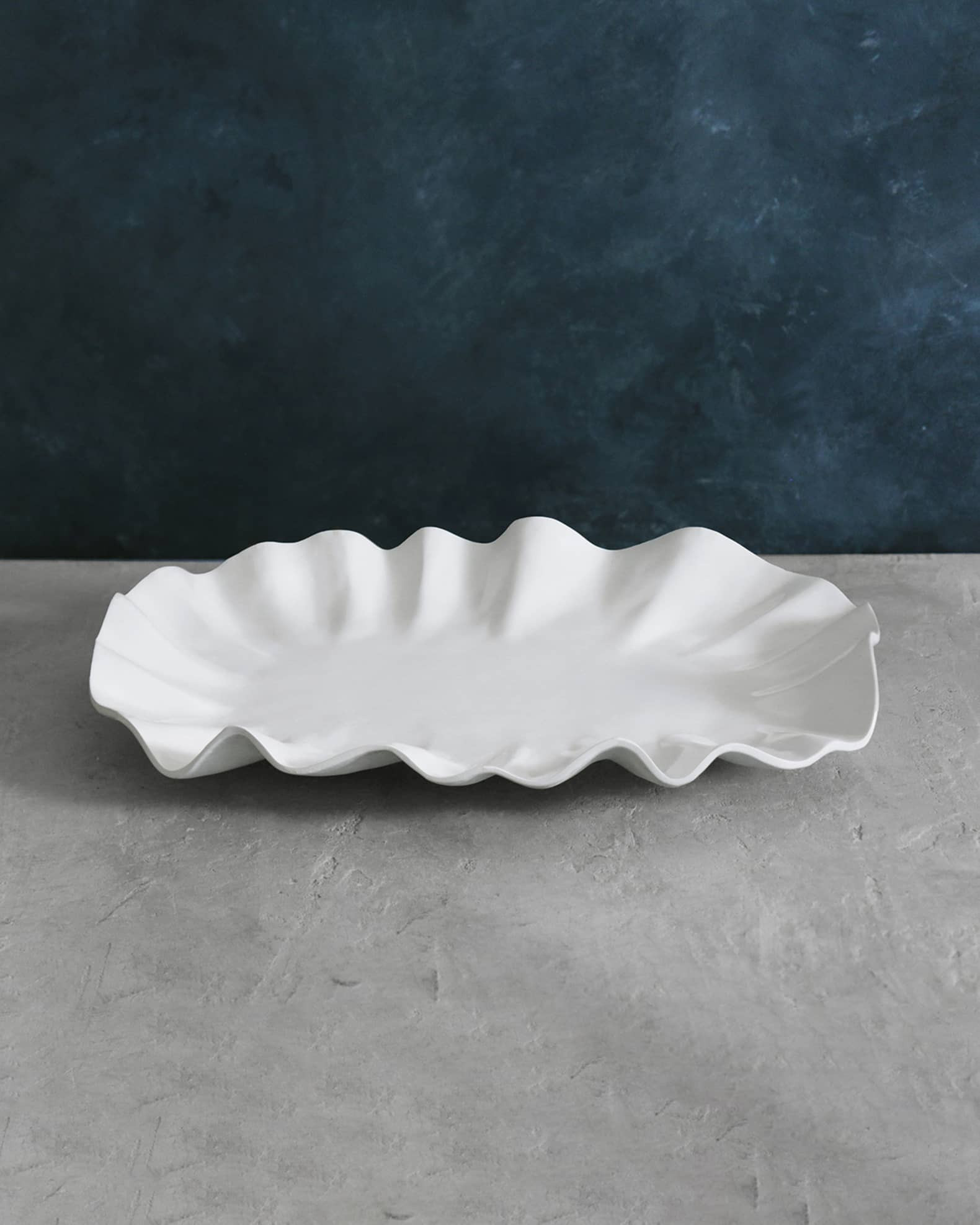 Vida Bloom Large Oval Platter | Neiman Marcus