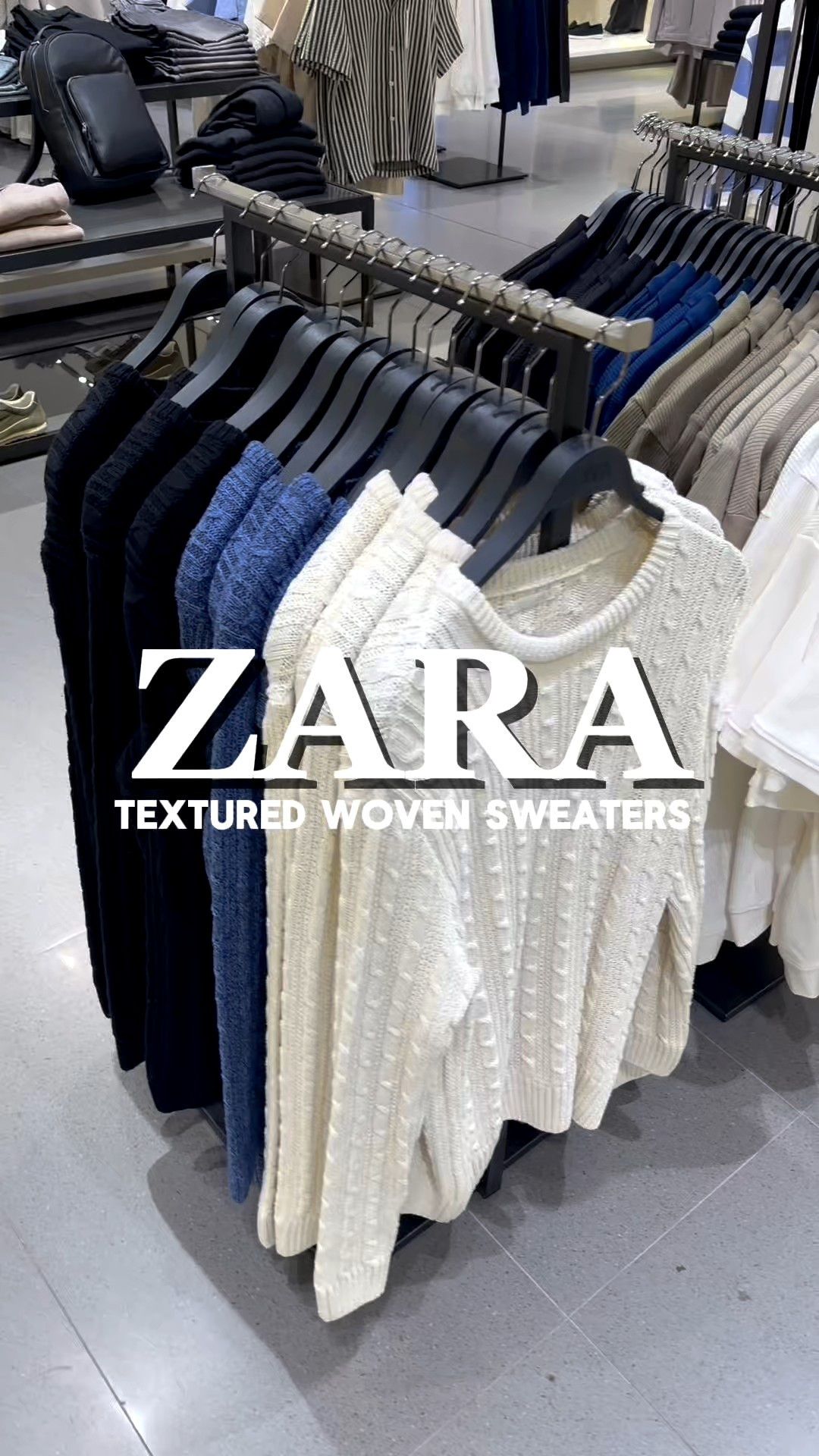 Zara textured woven sweaters make great layering pieces. These fit true to size  

#LTKSeasonal #LTKStyleTip #LTKMens