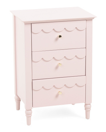 18x26 3 Drawer Scallop Accent Table | TJ Maxx