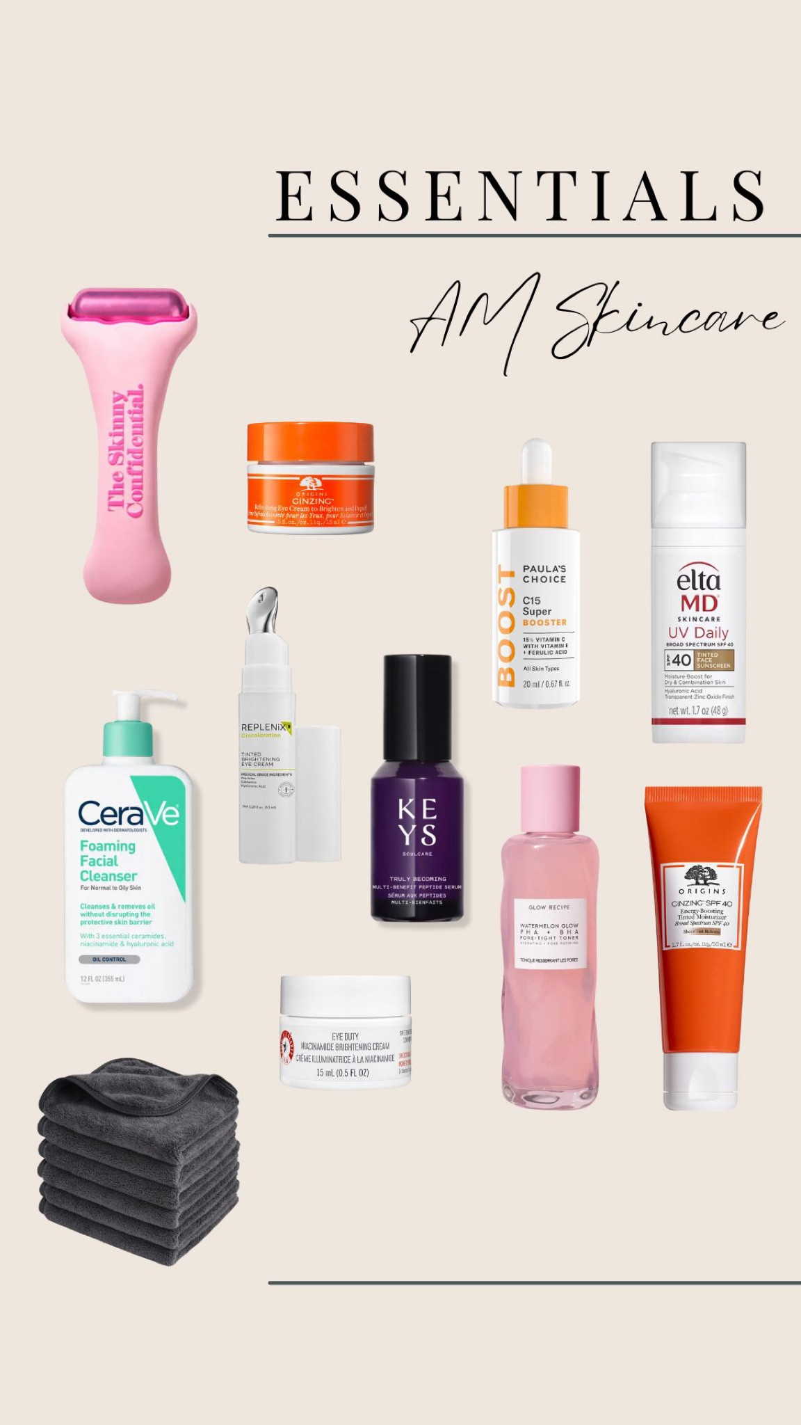 AM skincare lineup #skincare 

#LTKfindsunder50 #LTKbeauty #LTKU