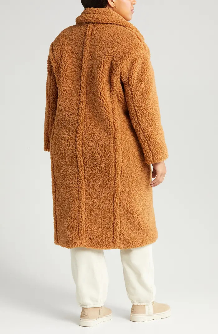Gertrude Double Breasted Teddy Coat | Nordstrom