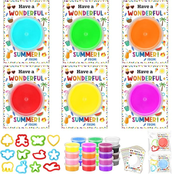 Tioncy 24 Pack End of Year Student Gifts From Teacher Classroom Prizes Air Dry Clay set with Mold... | Amazon (US)