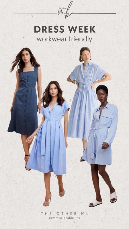 Spring dress, midsize dress, work wear dresses, midsize style, midi dress, blue dress, linen, cotton 

#LTKworkwear #LTKstyletip #LTKover40